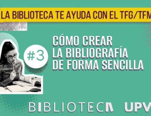Formación TFG/TFM – 3. Cómo crear la bibliografía